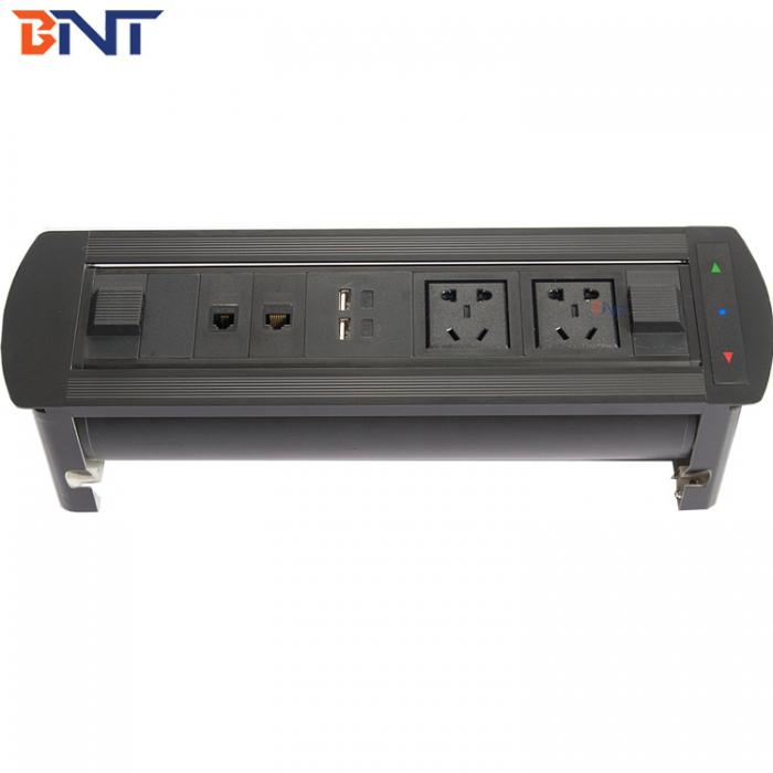 Flip up power Outlet with CAT6 Network EK6207