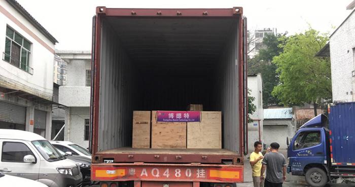 2019-4-15 shipment-80PCS lcd monitor lift loaded on one 20ft container