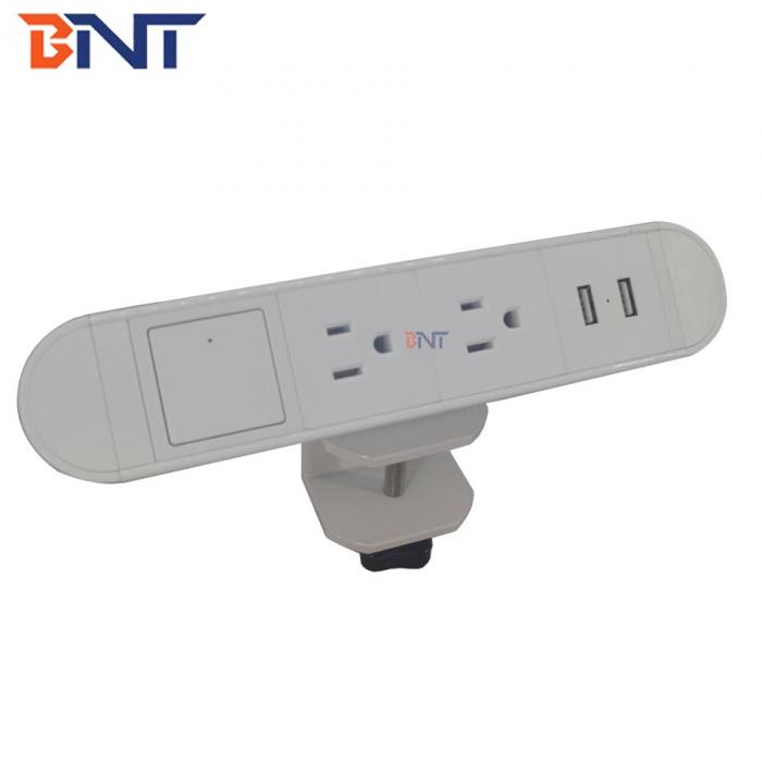 Clamp tabletop socket with usb charger BCS-606S