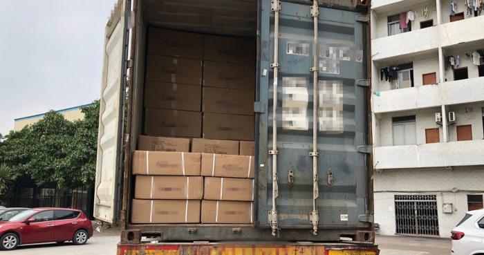 150 cartons desktop socket shipped to Europe country
