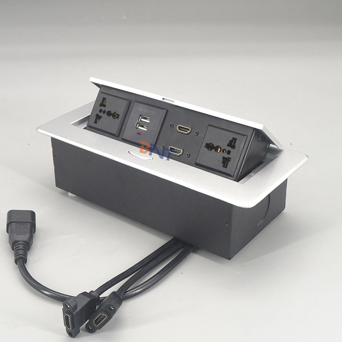 Pop up power outlet with USB BD650-17