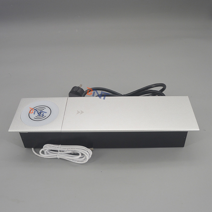 Wireless Charger Sliding Cover Desk Power Socket Box China Manufacturer
