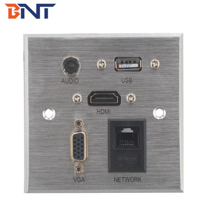 BNT wall mount USB face plate universal sockets for hotel office furniture