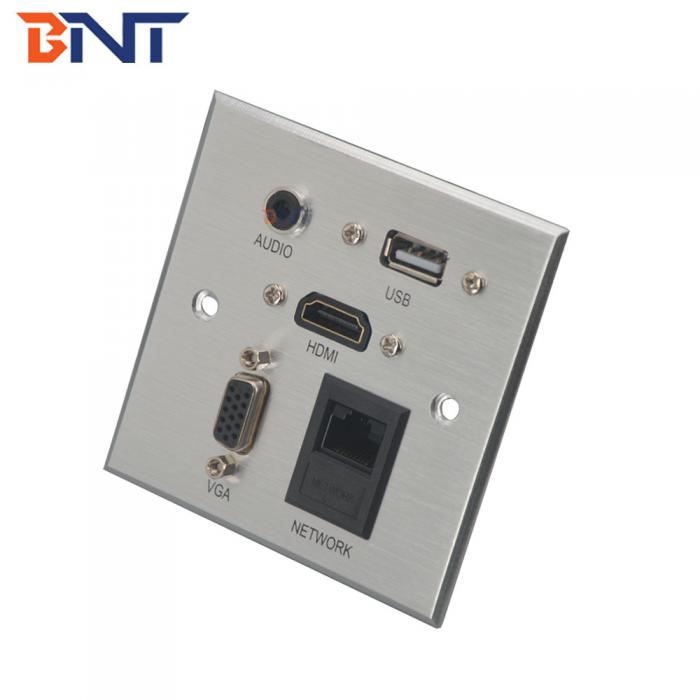 BNT wall mount USB face plate universal sockets for hotel office furniture