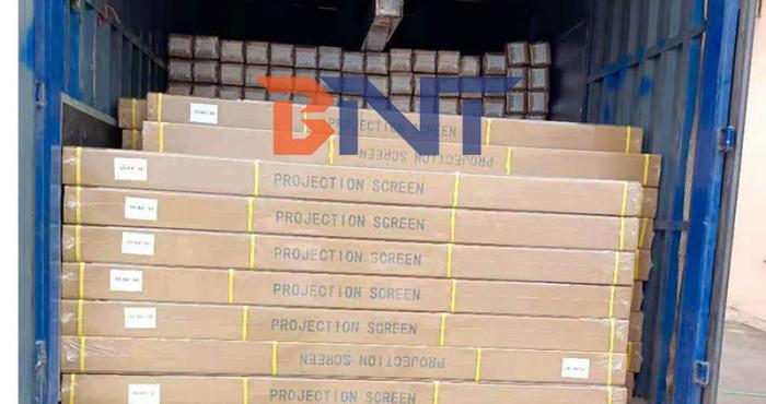 2021-7-30 Boente company has shipped one container of  projection screen to South Africa