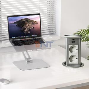 OEM/ODM Recessed Tabletop Pop Up Socket with 2 AC Outlets and USB Ports Concealed Power Socket Outlet for Office Desk