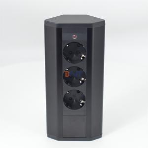 Corner power socket EU Electric Power socket with 3 AC power outlet suitable for office/ desktop/ tabletop/Kitchen worktop