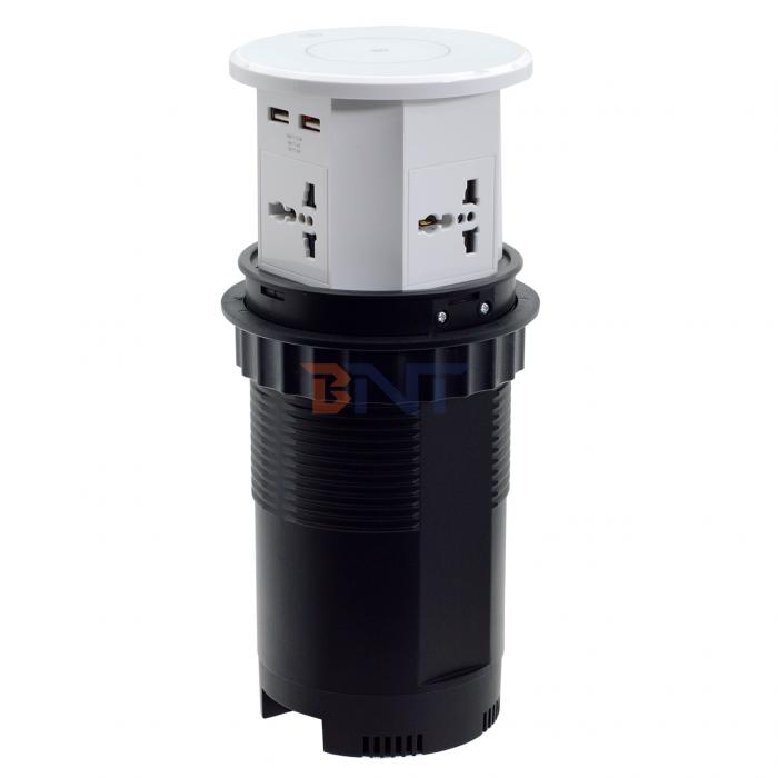 OEM/ODM Smart Intelligent lifting Motorized Pop Up Desk Power Socket Conference Table Kitchen Power Socket Outlet