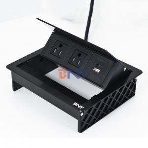 Factory UsDesktop Table Flip Cover 20W USB Socket Hidden Desktop Power Grommet Brush