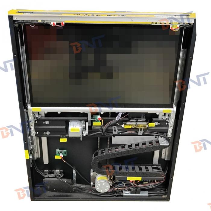 Intelligent Flush Mount Retractable Screen LCD Monitor Lift Fast Lifting Built-in Microphone for Conferences