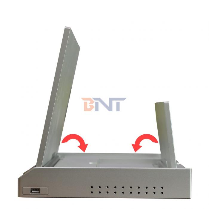 FlipUp Monitor Box with Paperless System Security Lockable for Computer Desk