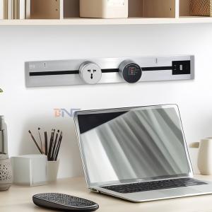 New Style Wall-Mounted Power Rail Track Socket Convenient With Removable Top Table Socket Weak Current Multifunctional Ports