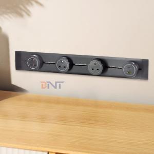 Modern Style Wall-Mounted Power Rail Track Socket Convenient Multi-Outlet Removable AC Socket for Universal UK Standards