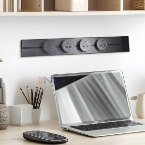 New Style Convenient Wall Mounted Multi Outlets Power Rail Track Socket Removable Power Socket