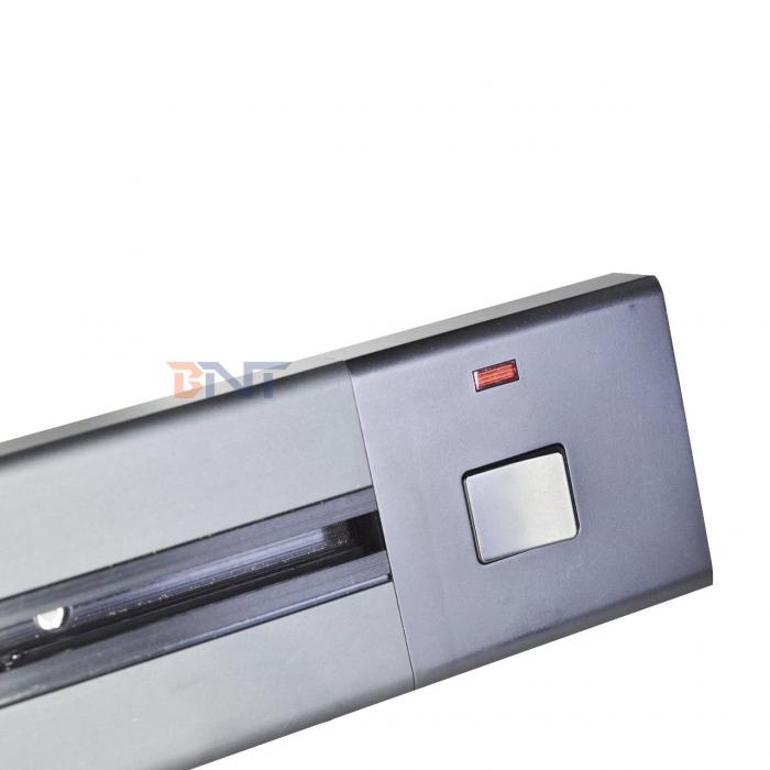 Multi Outlets Power Rail Track Socket 60CM Wall Mounted Removable Power Socket With 1AC & USB A+C