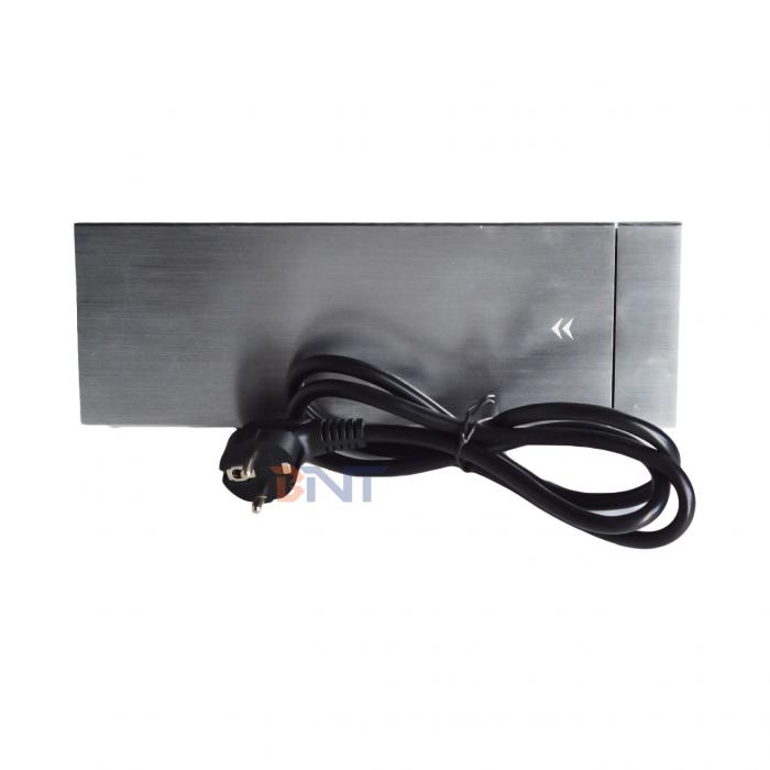 Euro Tabletop Electric Power Socket Slip-Open Design with 3 AC Outlets 16A Rated EU Plug Standard