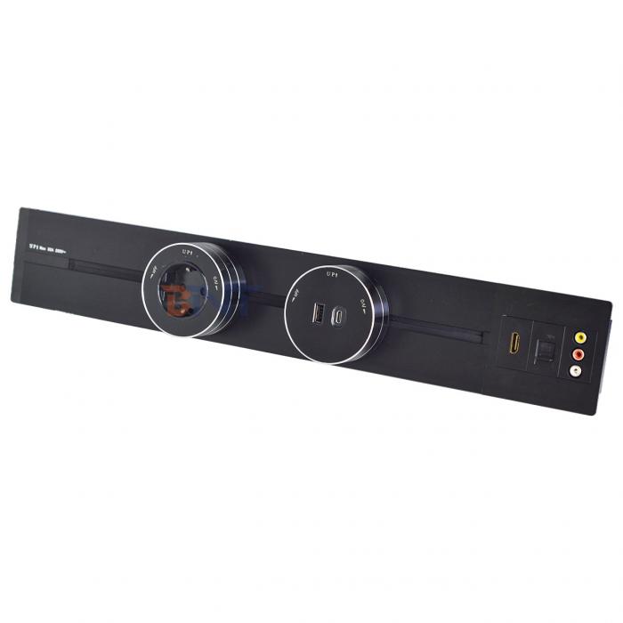 New Removable Socket Weak Current Interface Convenient Wall-Mounted Multi-Outlet Power Rail Track Socket