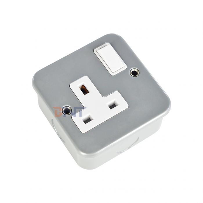 UK Power Standard New Style Wall Socket Panel with On/Off Switch Control