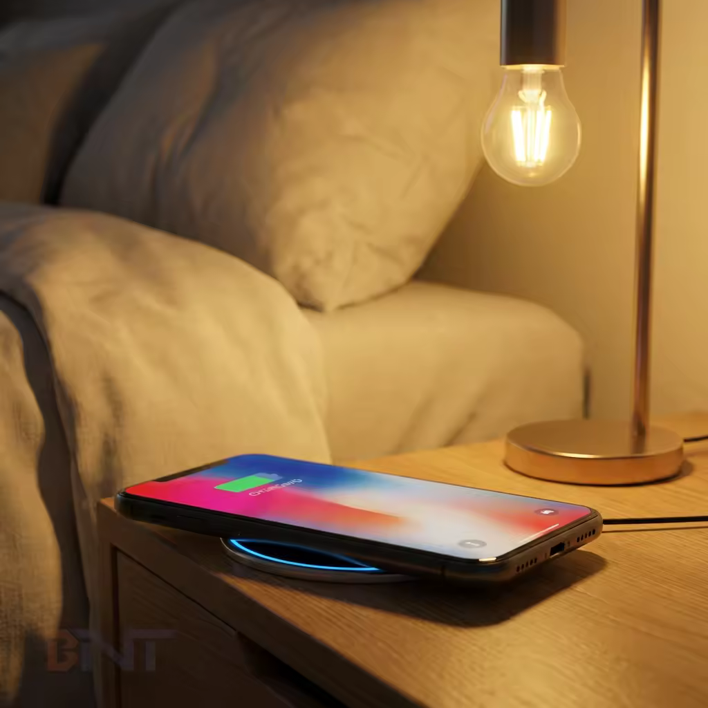15 W Wireless Charging Desk Module, Tempered Glass (W74)