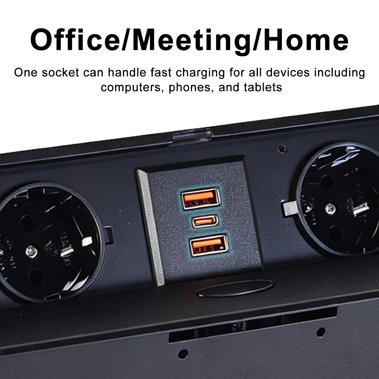 Pop-Up Desk Socket with 65 W USB PD Charging (BD650)