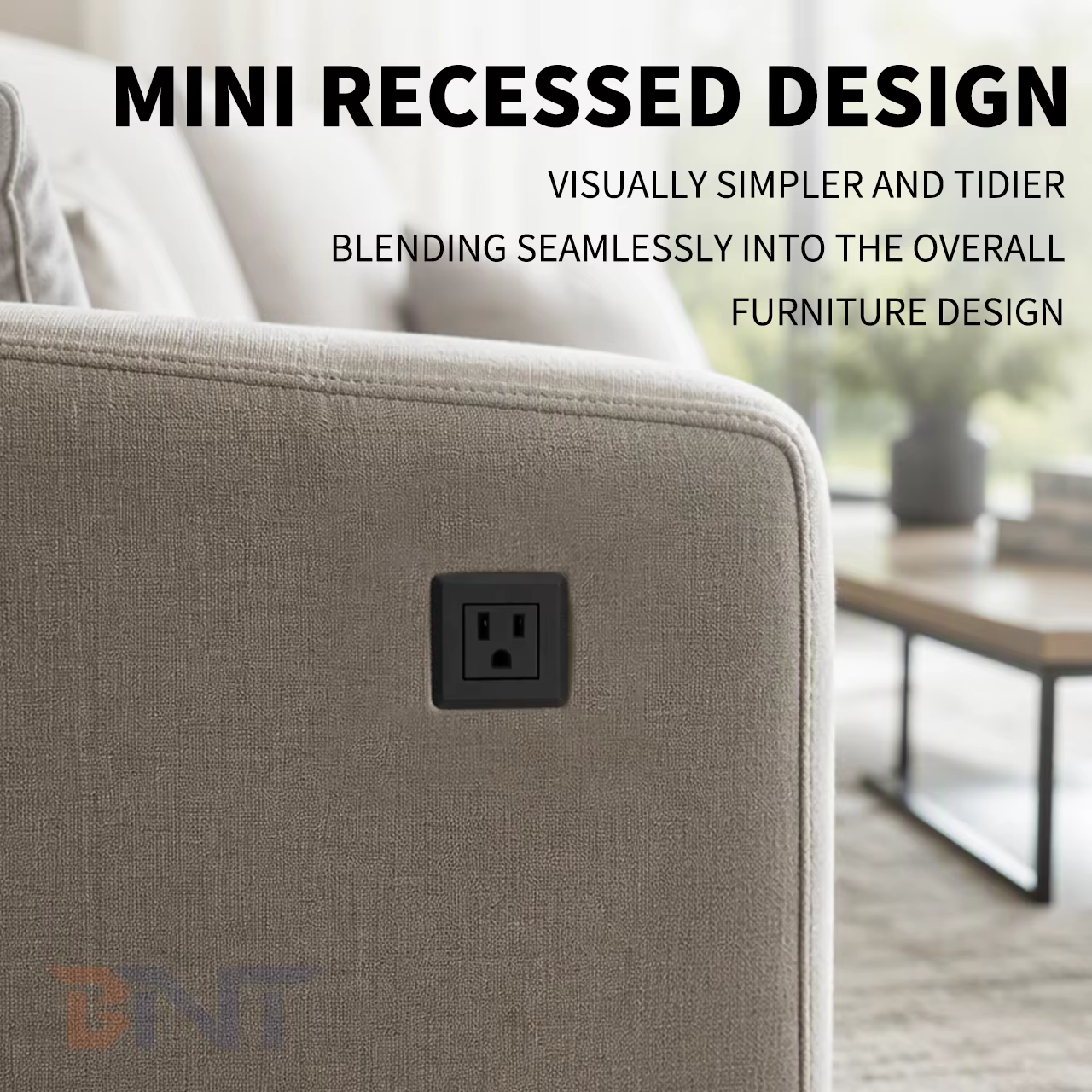 46 mm Screw-Mount Panel Socket, US Outlet (TS46US)