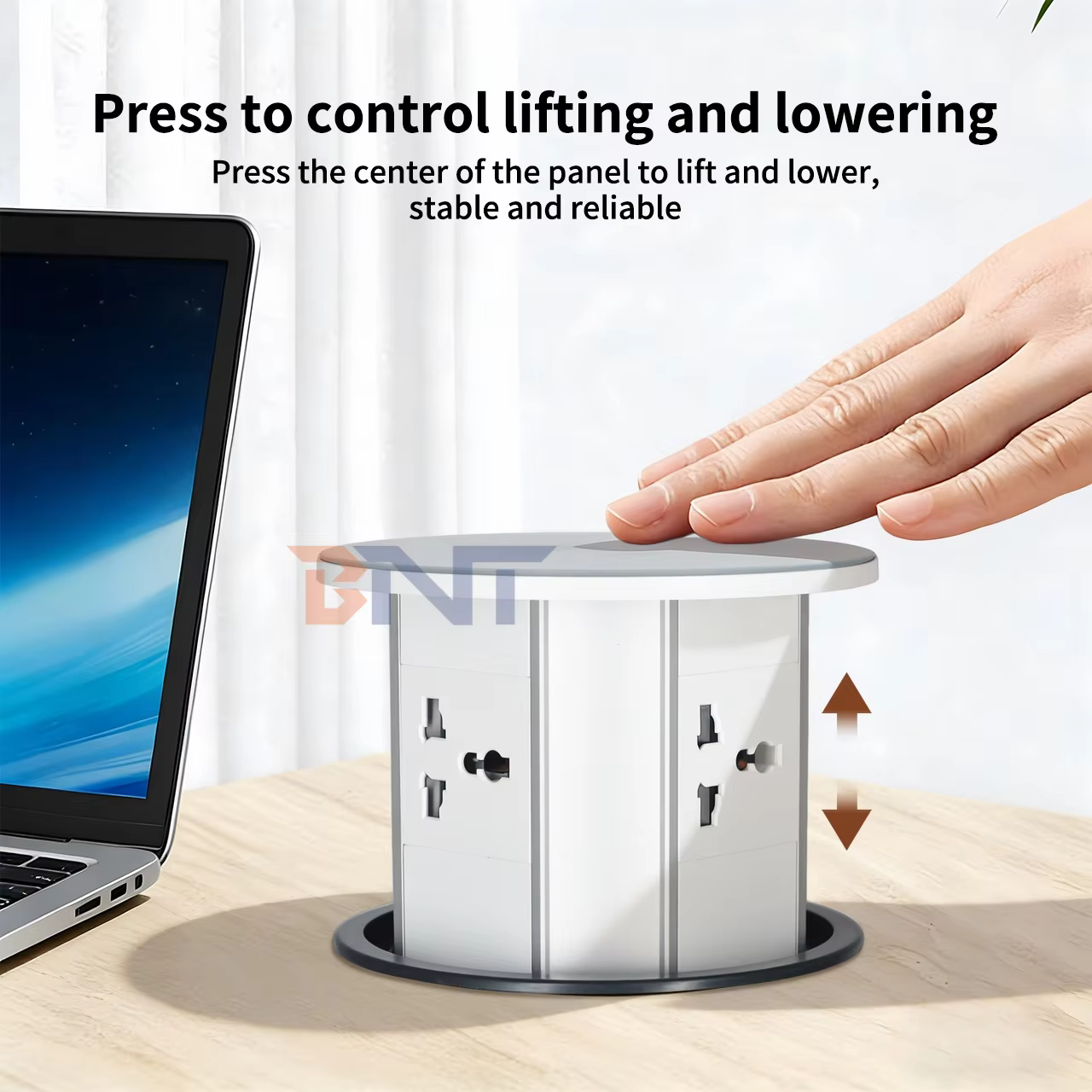 Glass Top Pop-Up Socket, 3 AC + USB-A/C + Wireless (PP125)